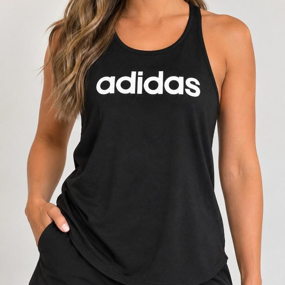 Adidas Black Racerback Tank 🖤